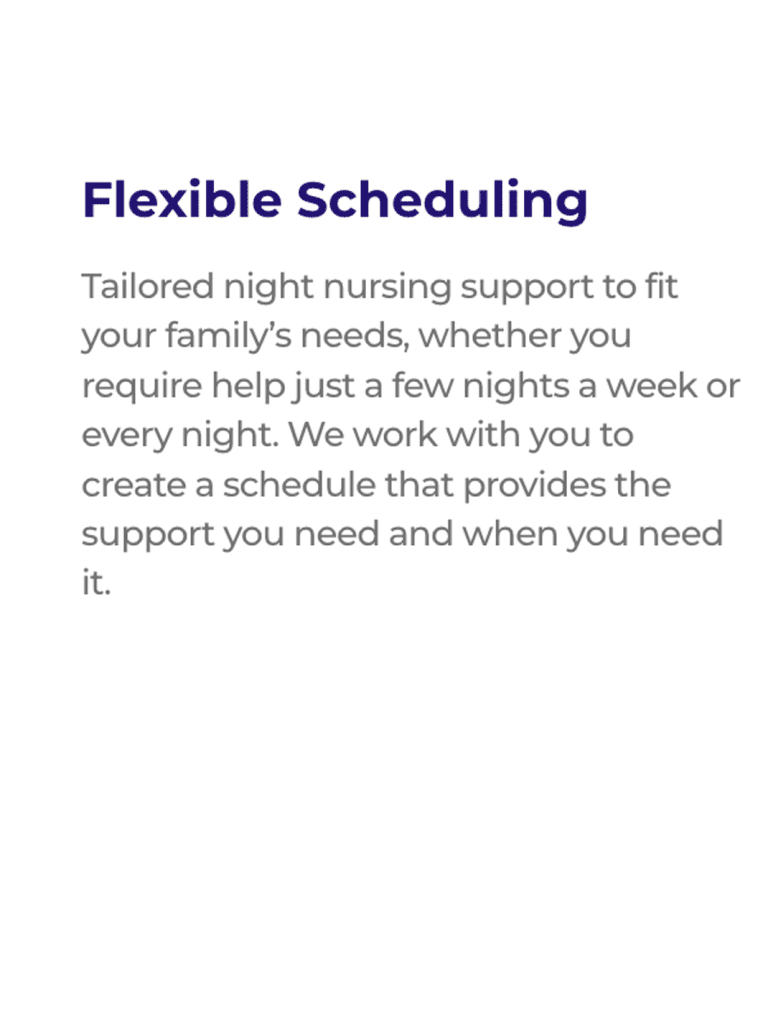 Flexible Scheduling