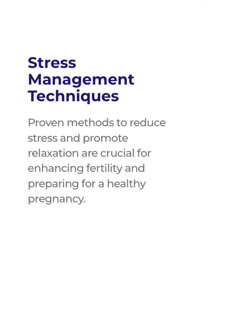 Stress Management Techniques