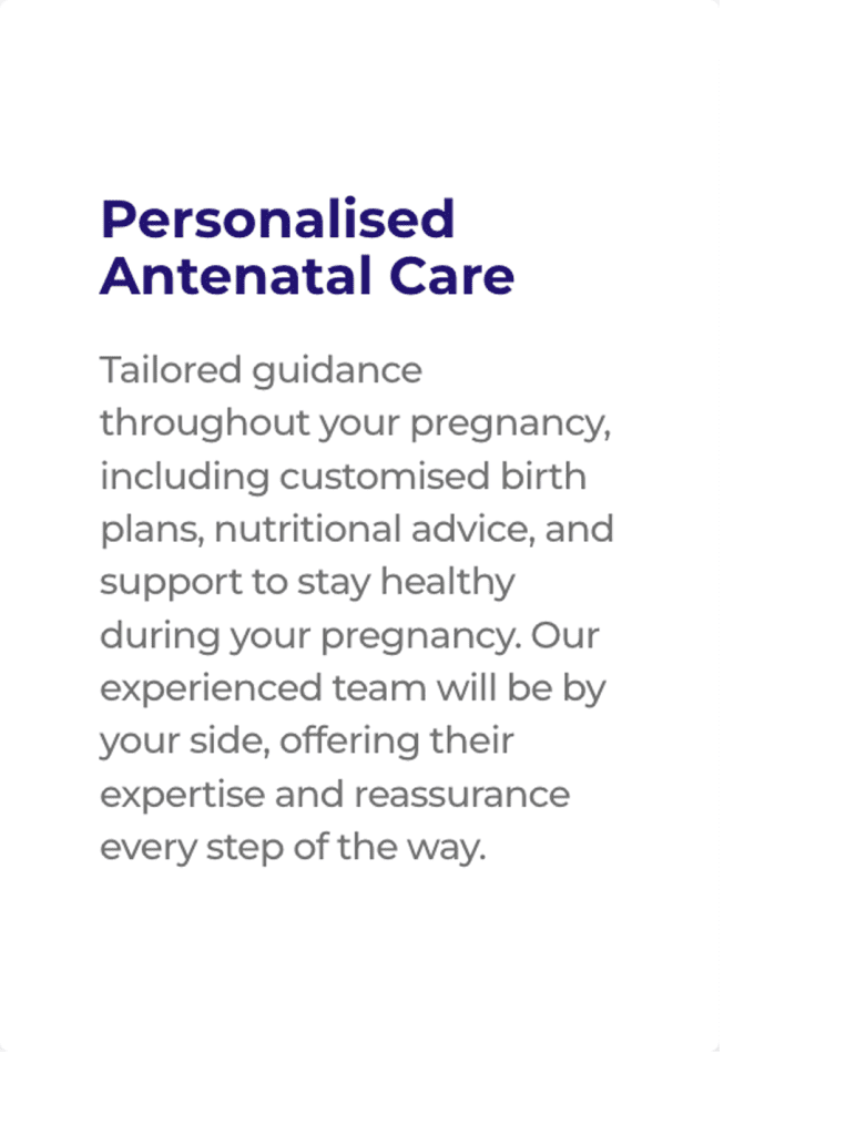 Personalised Antenatal Care