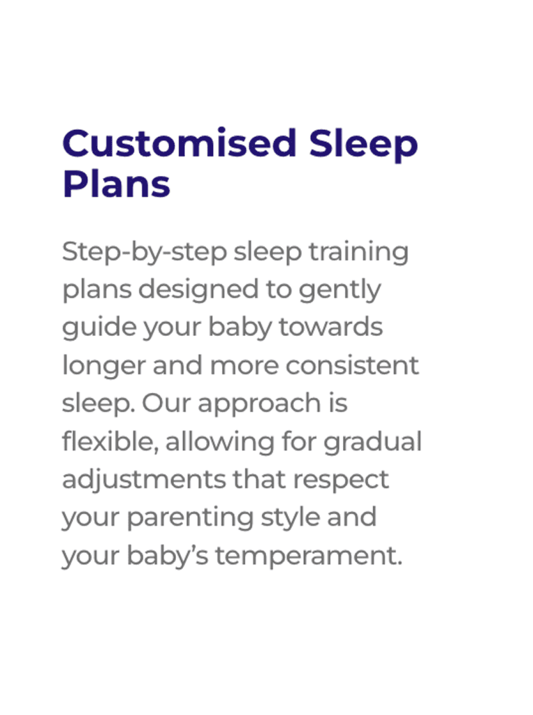 Customised sleep